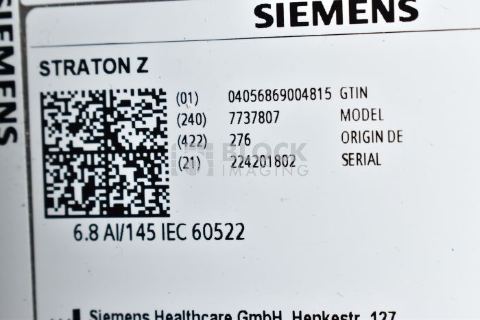 7737807 Straton Z X-ray Tube for Siemens CT | Block Imaging